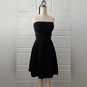 Black Chiffon Sleeveless Prom Dress